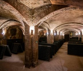 TURIN, ITALY - JANUARY 08: The sparkling wine excellence in Piemonte. Canelli Cellar. (Photo by Giorgio Perottino/Getty Images)